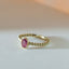 Caes ruby july birthstone ring 14k gold - Studio Kroewe