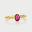 Caes ruby july birthstone ring 14k gold - Studio Kroewe
