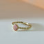 Caes tourmaline october birthstone ring 14k gold - Studio Kroewe