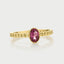 Caes tourmaline october birthstone ring 14k gold - Studio Kroewe