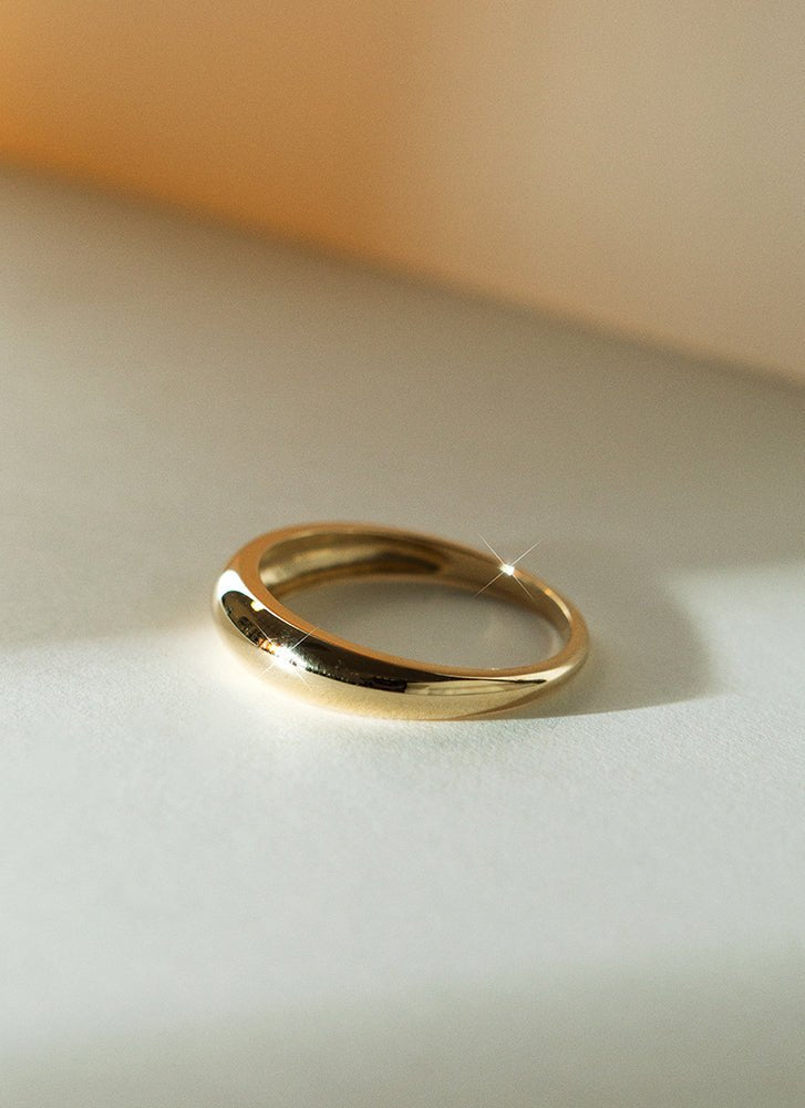 Deni ring 14k gold - Studio Kroewe