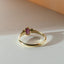 Elay rhodolite 14k gold ring - Studio Kroewe