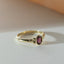 Elay rhodolite 14k gold ring - Studio Kroewe