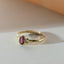 Elay rhodolite 14k gold ring - Studio Kroewe