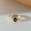 Elay rhodolite 14k gold ring - Studio Kroewe