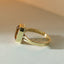 Emmeline citrine ring 14k gold - Studio Kroewe