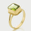 Emmeline peridot ring 14k gold - Studio Kroewe