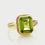 Emmeline peridot ring 14k gold - Studio Kroewe