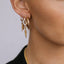 Feather charm 14k gold - Studio Kroewe