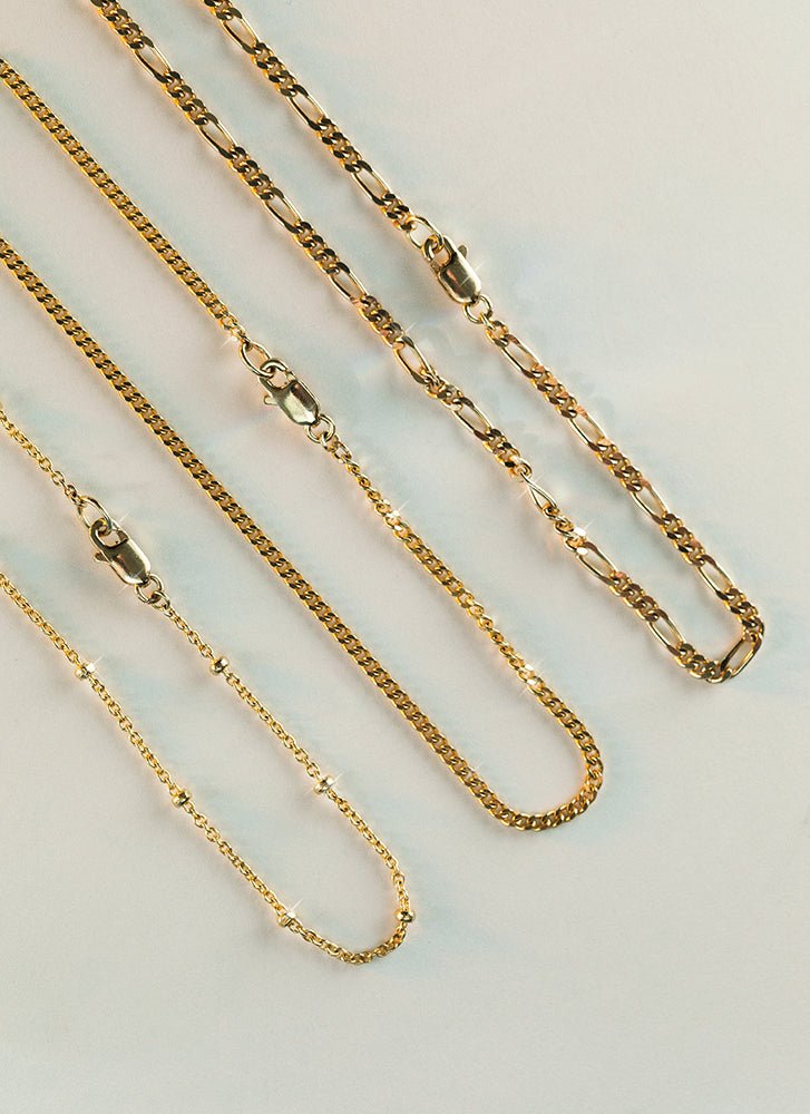 Figaro 2.7mm bracelet 14k gold - Studio Kroewe