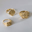 Freya love signet ring 14k gold - Studio Kroewe