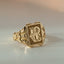 Freya love signet ring 14k gold - Studio Kroewe