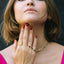 Freya love signet ring 14k gold - Studio Kroewe