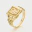 Freya love signet ring 14k gold - Studio Kroewe