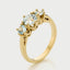 Frida aquamarine ring 14k gold - Studio Kroewe