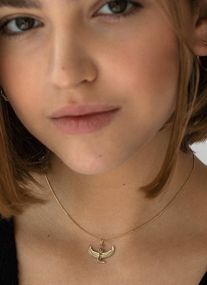 Goddess charm 14k gold - Studio Kroewe
