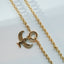 Goddess charm 14k gold - Studio Kroewe