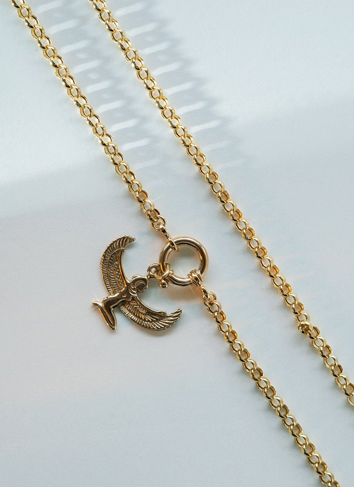 Goddess charm 14k gold - Studio Kroewe