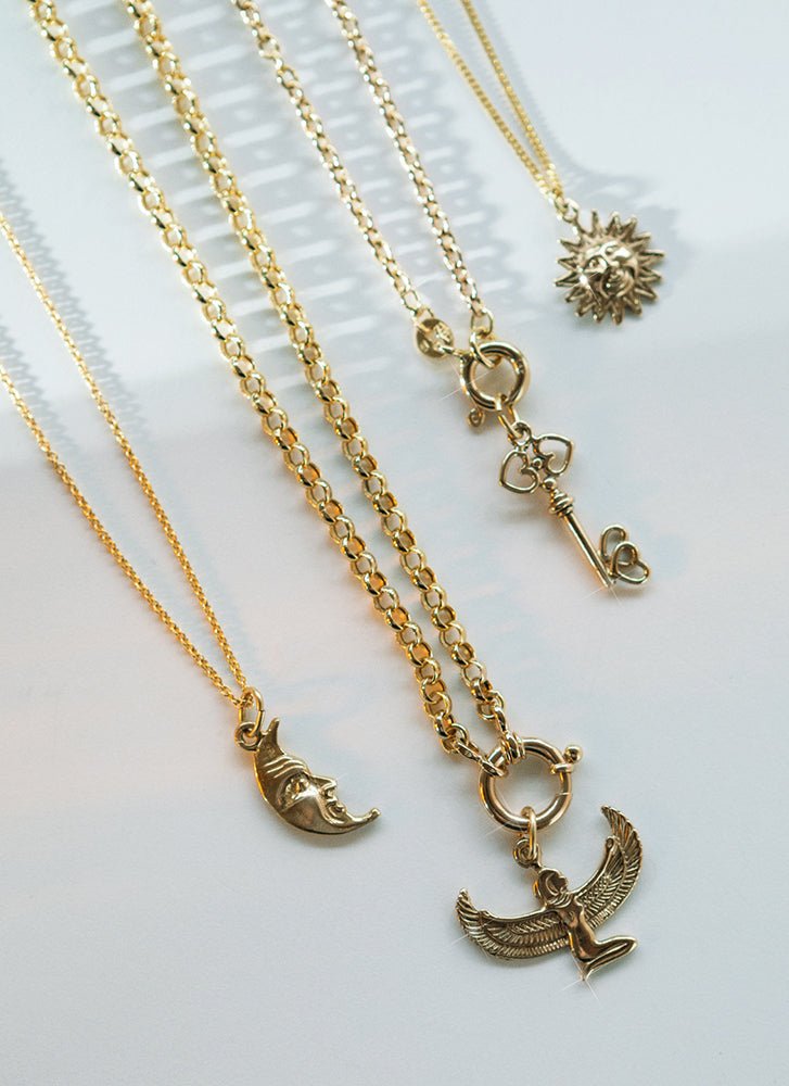 Goddess charm 14k gold - Studio Kroewe