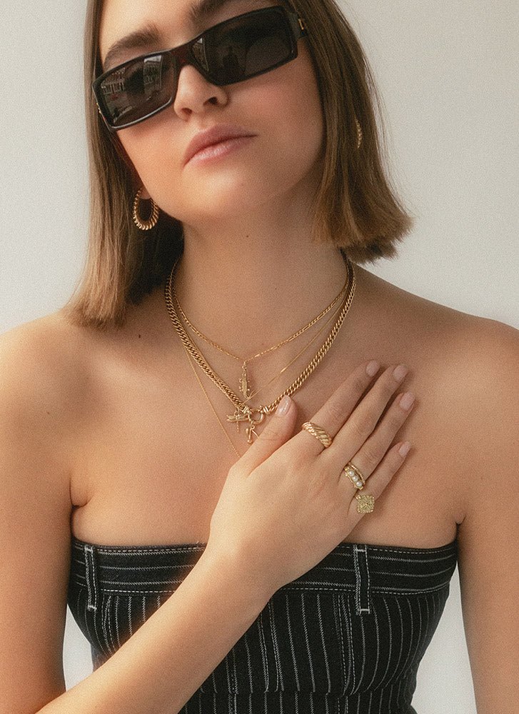 Hedy white pearl ring 14k gold - Studio Kroewe
