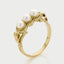 Hedy white pearl ring 14k gold - Studio Kroewe