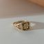 Imone signet ring 14k gold - Studio Kroewe