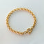Jasseron 5.5mm bracelet with lock 14k gold - Studio Kroewe