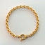 Jasseron 5.5mm bracelet with lock 14k gold - Studio Kroewe