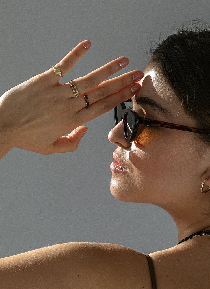 Kitt signet ring 14k gold - Studio Kroewe