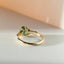 Kunna green tourmaline ring 14k gold - Studio Kroewe