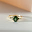 Kunna green tourmaline ring 14k gold - Studio Kroewe