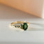 Kunna green tourmaline ring 14k gold - Studio Kroewe