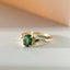Kunna green tourmaline ring 14k gold - Studio Kroewe