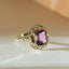 Leonis amethyst ring 14k gold - Studio Kroewe