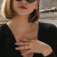 LIMITED EDITION | Poppy garnet ring 14k gold - Studio Kroewe