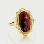 LIMITED EDITION | Poppy garnet ring 14k gold - Studio Kroewe