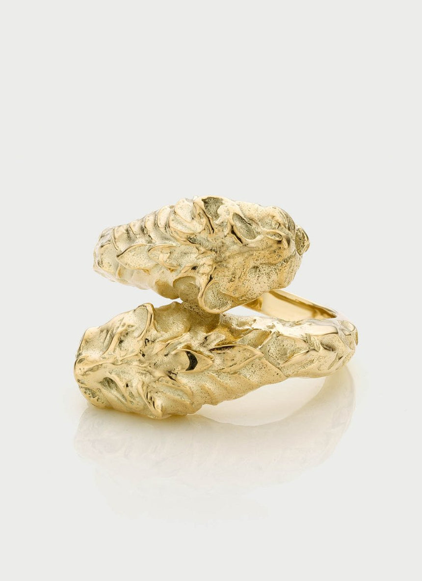 Lioness ring 14k gold - Studio Kroewe