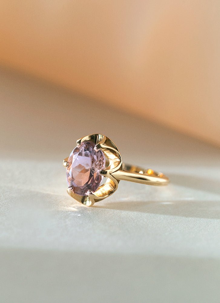 Lizzy ametrine ring 14k gold - Studio Kroewe