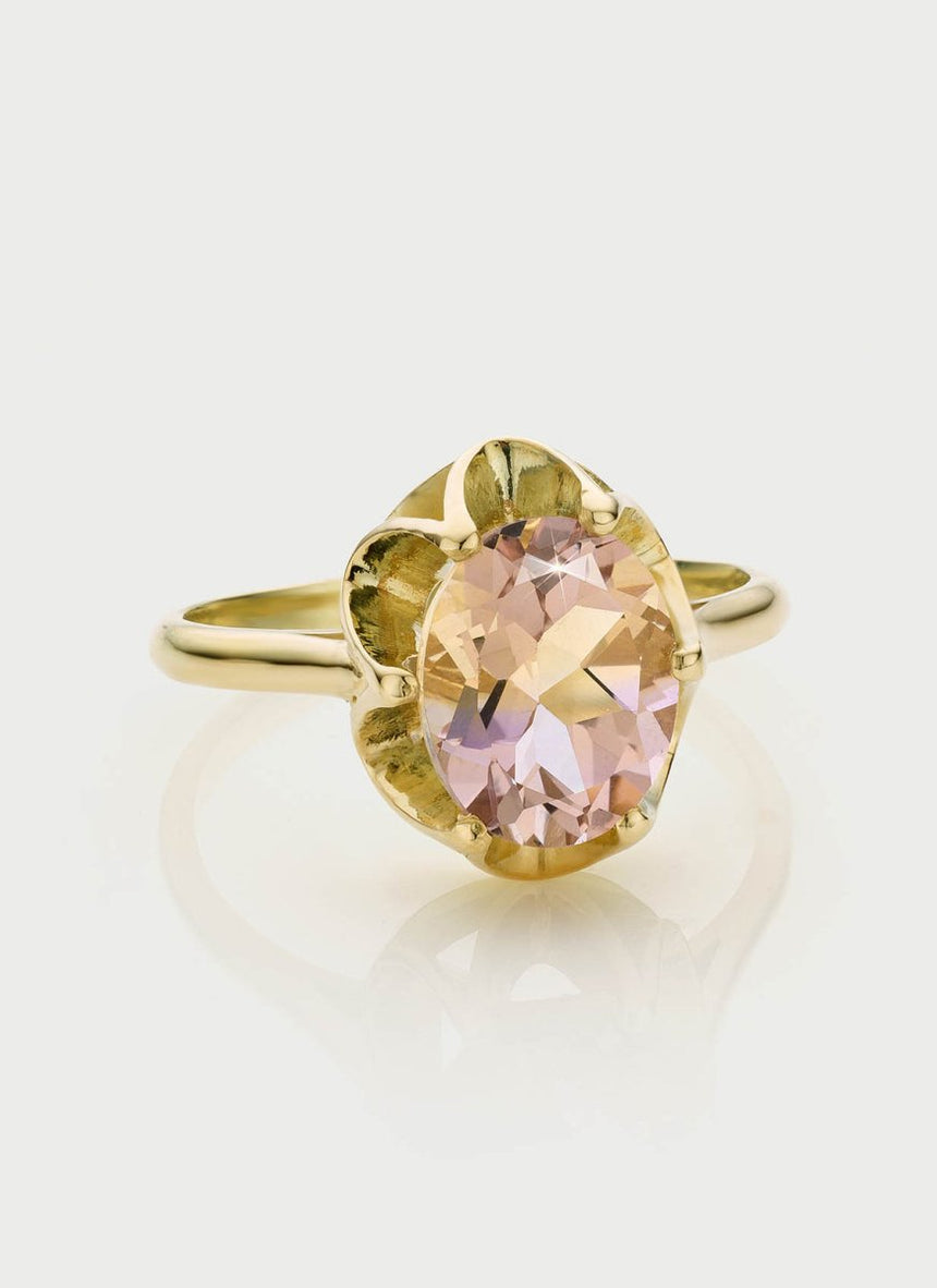 Lizzy ametrine ring 14k gold - Studio Kroewe