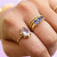 Lizzy moonquartz ring 14k gold - Studio Kroewe