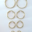 Logan hoop earrings 14k gold - Studio Kroewe