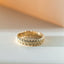 Lola band ring 14k gold - Studio Kroewe