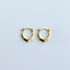 Malala lapide earrings 14k gold - Studio Kroewe