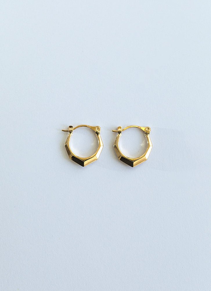 Malala lapide earrings 14k gold - Studio Kroewe