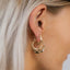 Malala lapide earrings 14k gold - Studio Kroewe