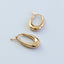 Marie oval earrings 14k gold - Studio Kroewe