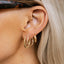Marie oval earrings 14k gold - Studio Kroewe