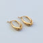 Marie oval earrings 14k gold - Studio Kroewe