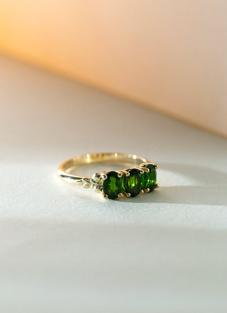 Georgia diamond ring 14k gold - Studio Kroewe