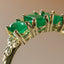 Max emerald ring 14k gold - Studio Kroewe